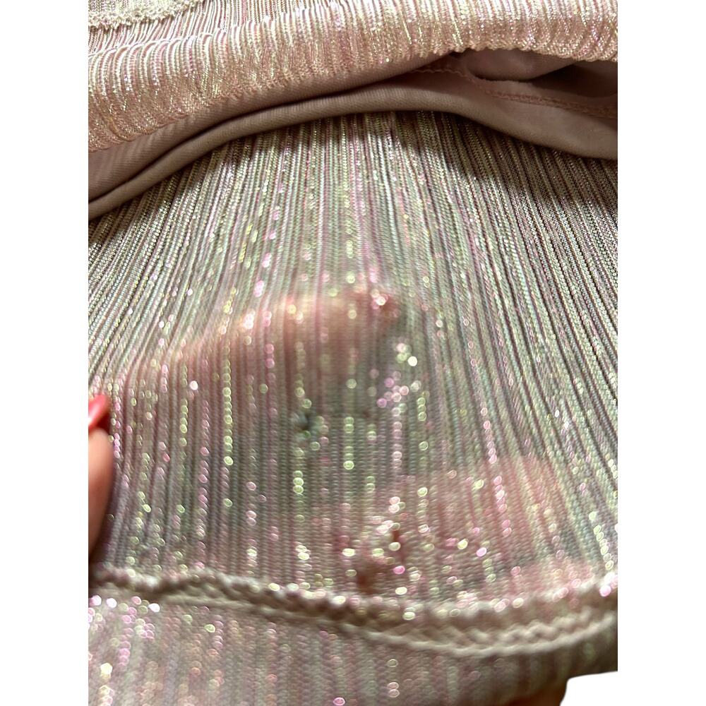 Marina Pink and Gold Gown - Size 4 - Picture 10 of 16